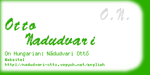 otto nadudvari business card